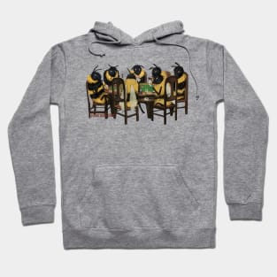 Bees Playing Poker Hoodie